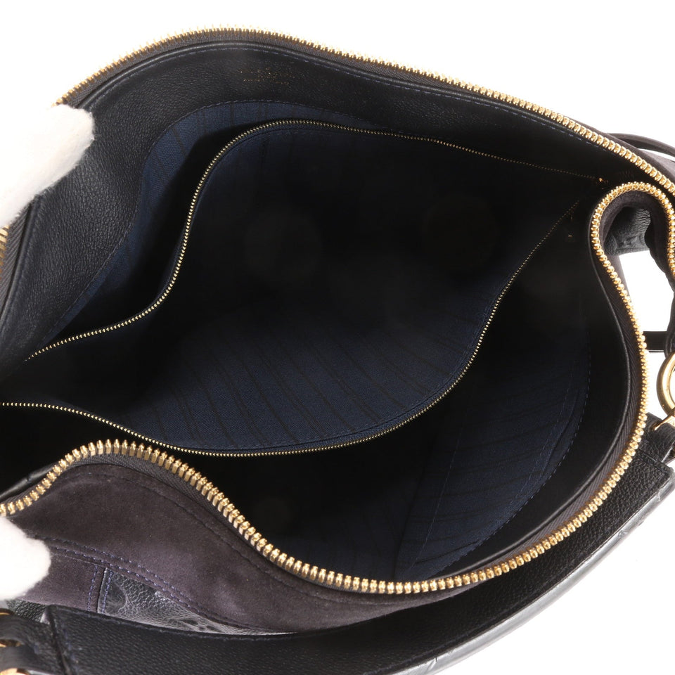 Louis Vuitton Monogram Implant Audacious MM Leather Shoulder Bag