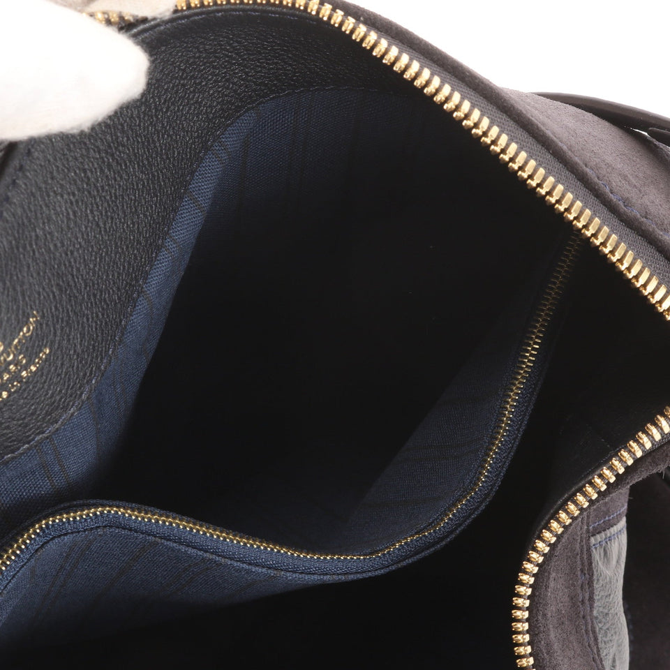 Louis Vuitton Monogram Implant Audacious MM Leather Shoulder Bag
