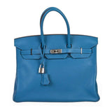 HermesBirkin 35 Mykonos Blue Bag