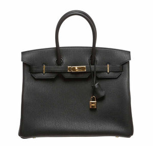 HermesBirkin 35 Noir Bag Togo GHW