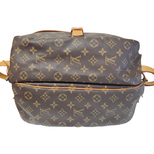 Louis Vuitton Monogram Saumur 35  Canvas Leather Shoulder Bag