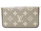 Louis Vuitton Pochette Felicie Monogram Empreinte Leather Handbag