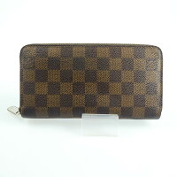 Louis Vuitton Damier Round Zipper Long Wallet