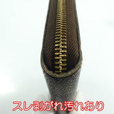 Louis Vuitton Damier Round Zipper Long Wallet