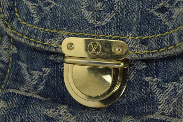 Louis Vuitton Monogram Denim Baggy GM Shoulder Bag