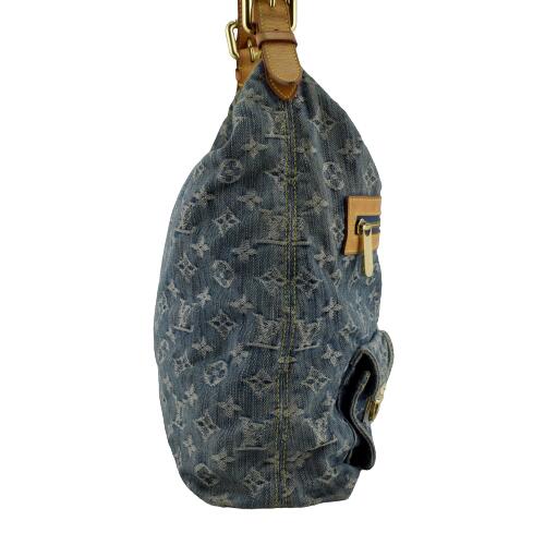 Louis Vuitton Monogram Denim Baggy GM Shoulder Bag