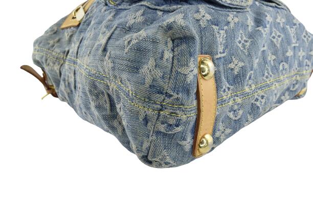 Louis Vuitton Monogram Denim Baggy GM Shoulder Bag