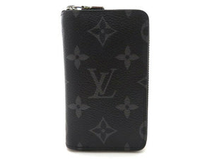Louis Vuitton Zippy Coin Purse Vertical Monogram Eclipse