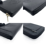 Chanel Caviar Skin Zip Wallet Black