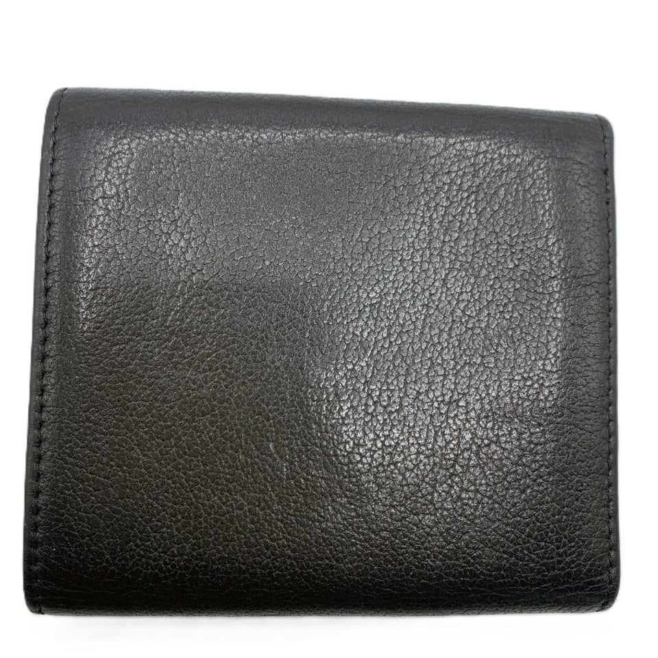 Chanel Camellia Lambskin Compact Wallet
