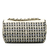Chanel Wild Stitch Tweed Wool Leather Shoulder Bag