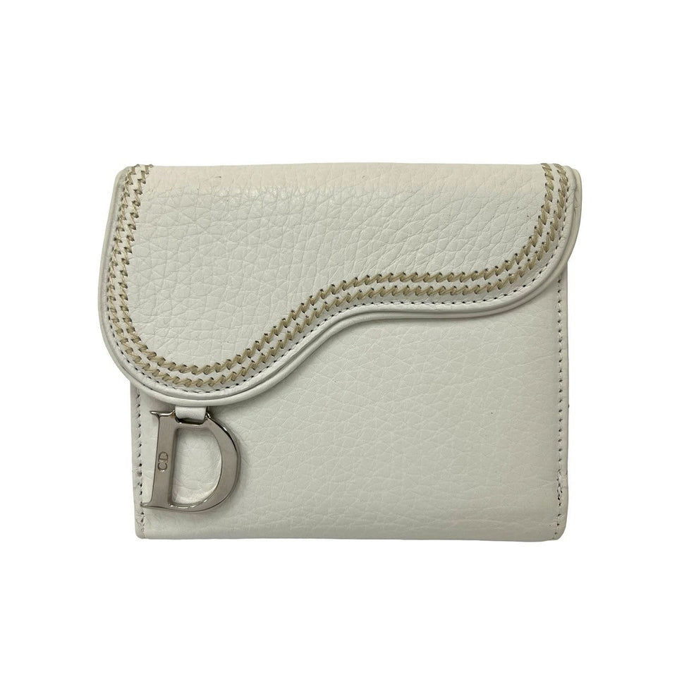 Christian Dior Saddle Leather Wallet