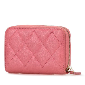 Chanel Coco Mark Matelassé Caviar  Coin Case