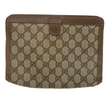 Gucci GG Canvas Web Sherry Line Clutch Bag Beige Red Green jk1329