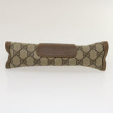 Gucci GG Canvas Web Sherry Line Clutch Bag Beige Red Green jk1329