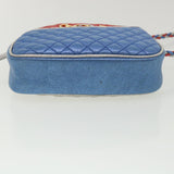 Gucci Horse Bit Pochette Shoulder Bag Lamb Skin Red Blue 534951 jk3012