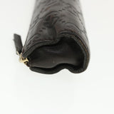 Gucci Guccissima Pen Case Leather Dark Brown 256579 jk3028