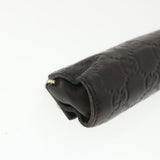 Gucci Guccissima Pen Case Leather Dark Brown 256579 jk3028
