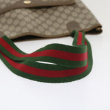 Gucci Web Sherry Line GG Canvas Tote Bag PVC Leather Beige Green Red jk3040