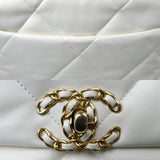 Chanel 19 Chain Shoulder Bag White