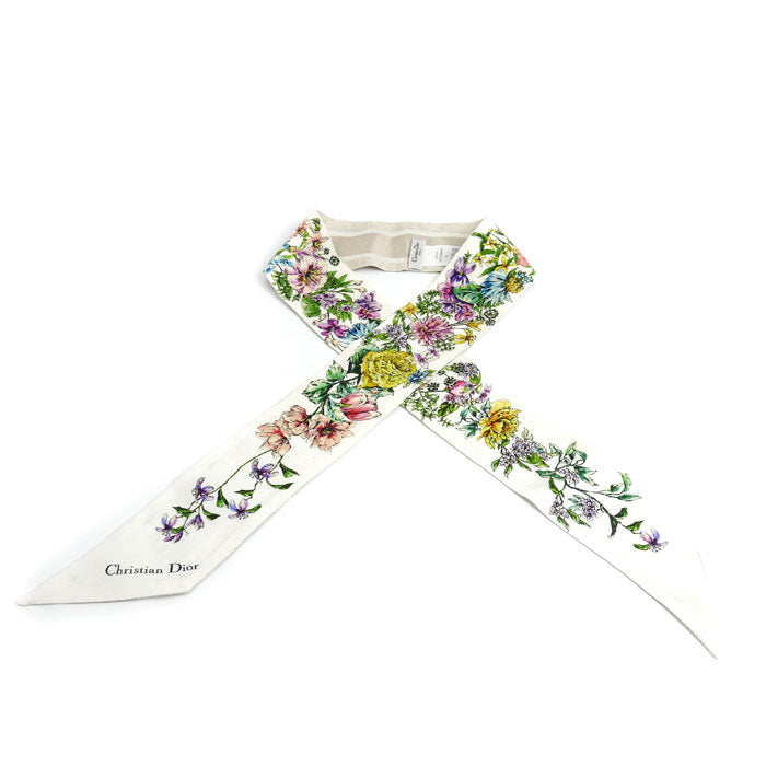 Dior Mitzah Flora Silk Scarf