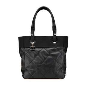 Chanel Paris Biarritz Leather Coated Canvas 2way Bag