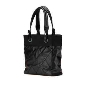 Chanel Paris Biarritz Leather Coated Canvas 2way Bag