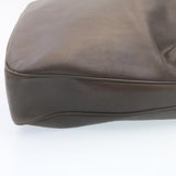 Gucci Bamboo 2Way Shoulder Bag Leather Dark Brown ki1542