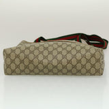 Gucci Web Sherry Line GG Canvas Tote Bag Red Green Brown ki1846