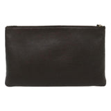 Gucci Clutch Bag Leather Bamboo Brown ki1847