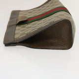 Gucci Web Sherry Line GG Canvas Clutch Bag Beige Red Green ki1942