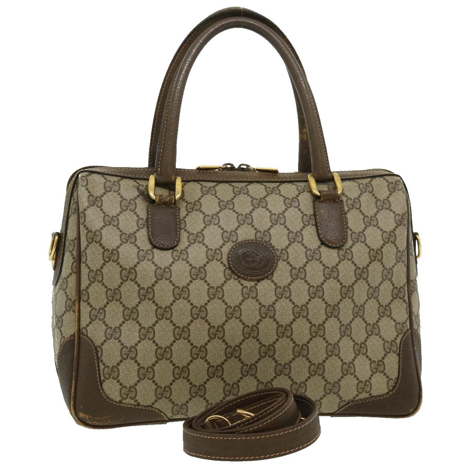 Gucci GG Canvas Hand Bag 2way Beige 002.122.0033 ki2104