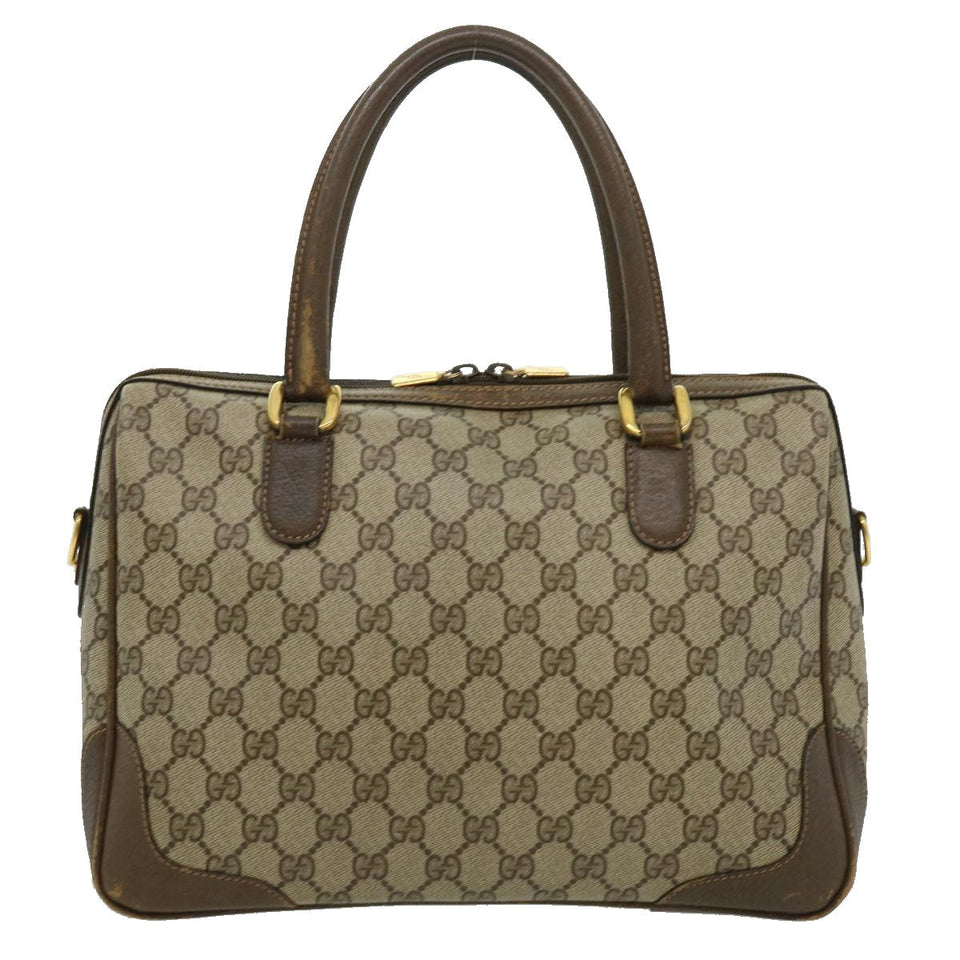 Gucci GG Canvas Hand Bag 2way Beige 002.122.0033 ki2104