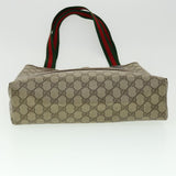 Gucci Web Sherry Line GG Canvas Tote Bag PVC Leather Beige Green Red ki2105