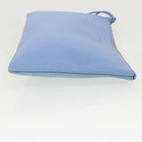 Gucci Bamboo Fringe Clutch Bag Leather Light Blue ki2160