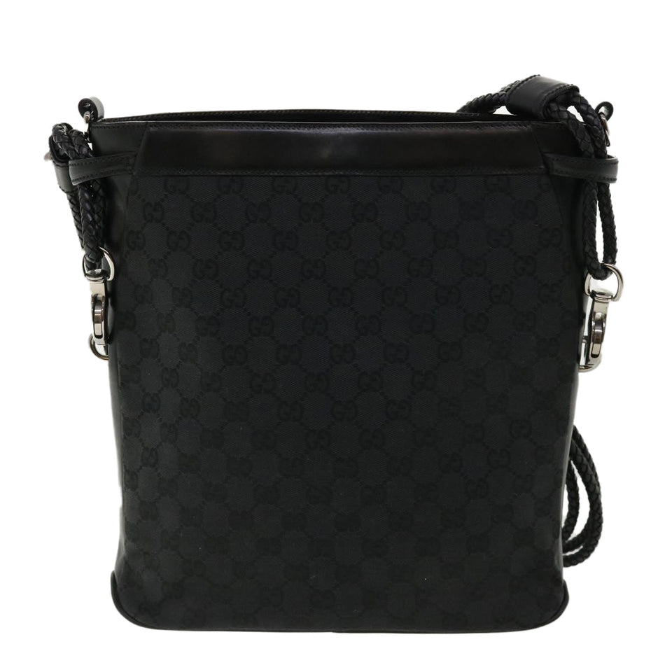 Gucci GG Canvas Shoulder Bag Black 1090972128 ki2297