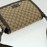 Gucci GG Canvas Shoulder Bag Brown 449172493075 ki2329