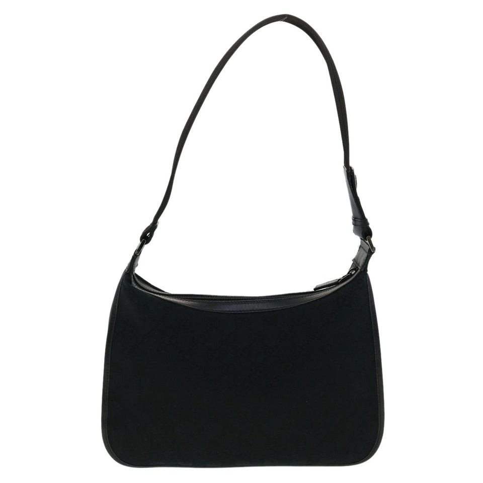 Gucci GG Canvas Shoulder Bag Black 00141981705 ki2330