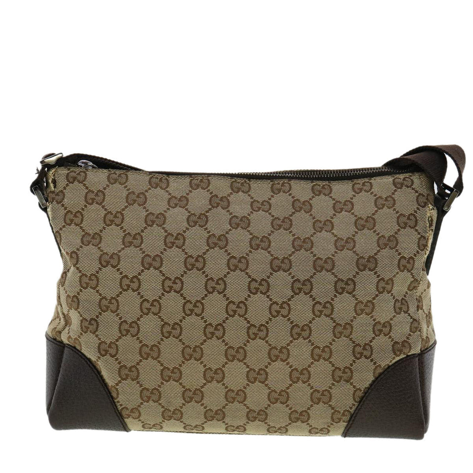 Gucci GG Canvas Shoulder Bag Beige ki2371