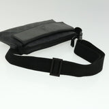 Gucci GG Canvas Waist Bag PVC Leather Black ki2372