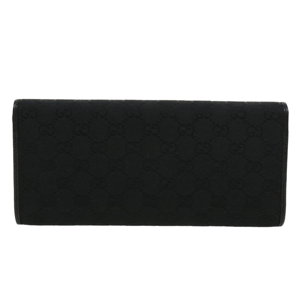 Gucci GG Canvas Bamboo Shoulder Bag Black ki2375