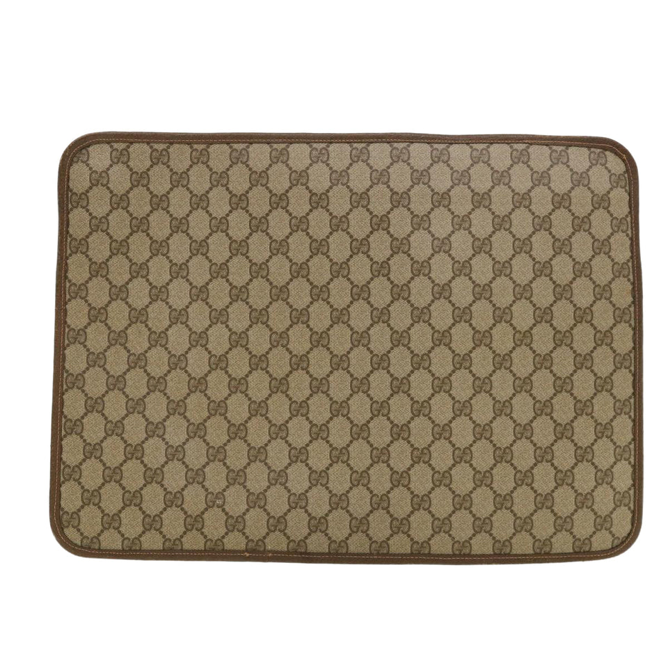 Gucci GG Canvas Web Sherry Line Clutch Bag Beige Red Green ki2511