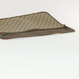 Gucci GG Canvas Web Sherry Line Clutch Bag Beige Red Green ki2511