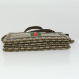 Gucci GG Canvas Web Sherry Line Shoulder Bag Beige Red Green ki2512