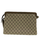 Gucci GG Canvas Web Sherry Line Shoulder Bag Beige Red Green ki2512