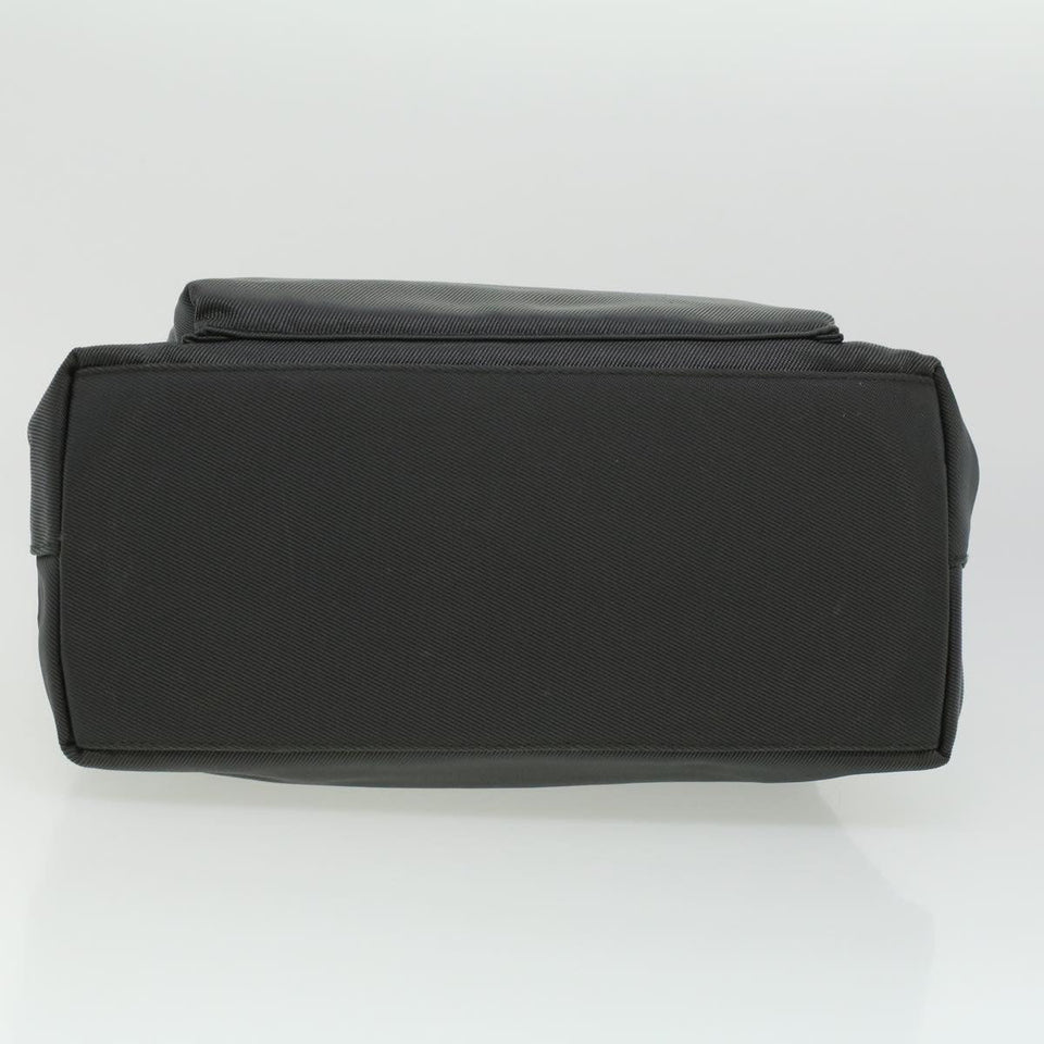 Gucci Bamboo Hand Bag Nylon Gray ki2537