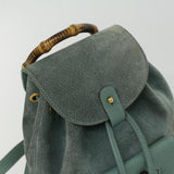Gucci Backpack Suede Light Blue ki2563