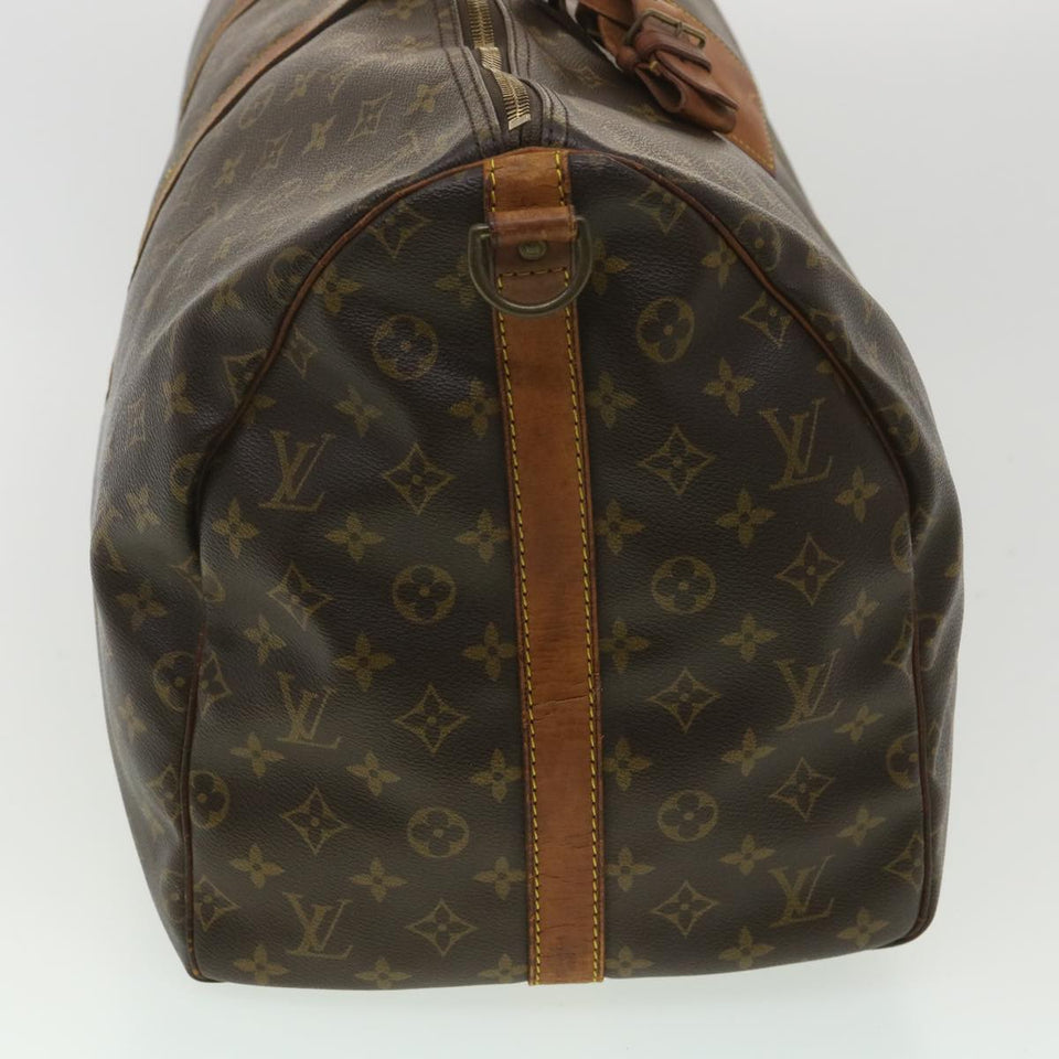 Louis Vuitton Monogram Keepall Bandouliere 55 Boston Bag LV Auth ki2612