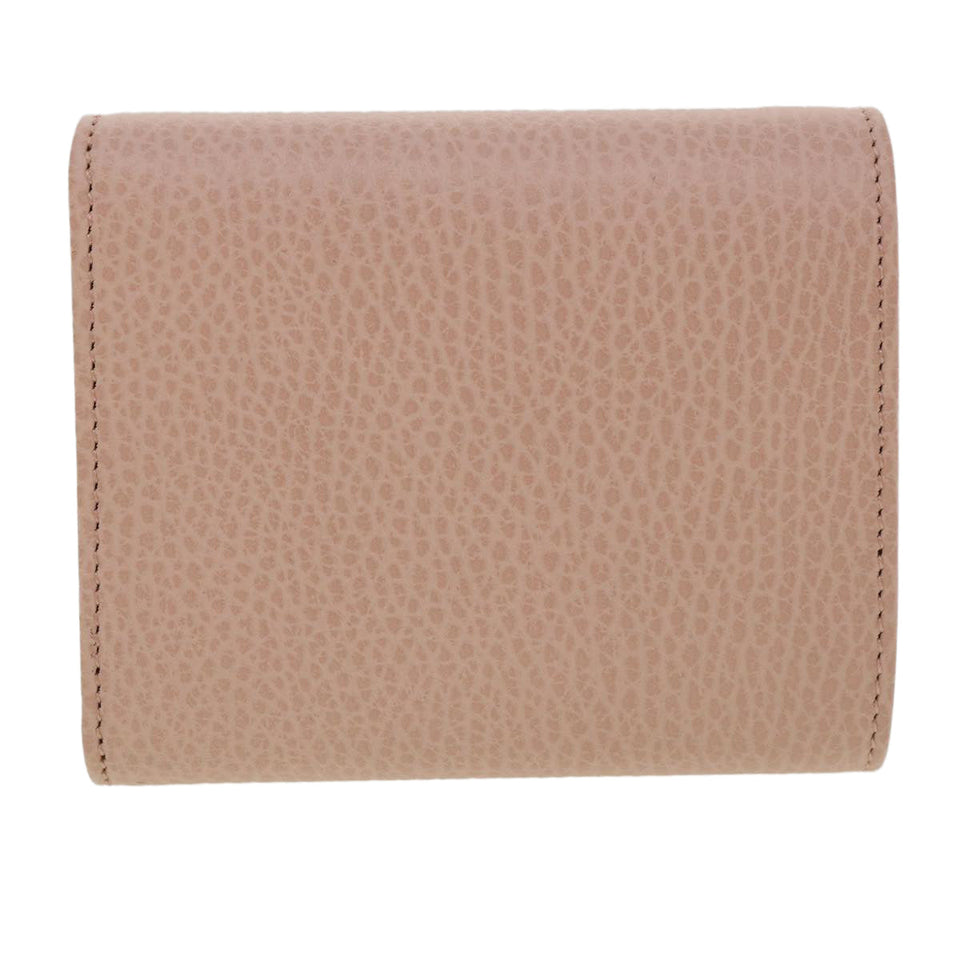 Gucci GG Marmont Wallet Leather Pink 546584 ki2633