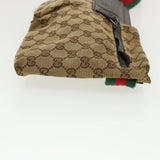 Gucci Web Sherry Line GG Canvas Waist Bag Beige Green Red 28566 ki2644